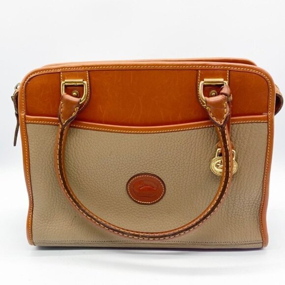 VINTAGE Dooney & Bourke All Weather Leather Satchel - Picture 2 of 11